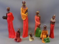 SOUL JOURNEYS - 6 boxed figures, 46cms the tallest