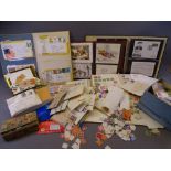 STAMPS & FIRST DAY COVERS, an assortment - several stock books with worldwide contents, a large