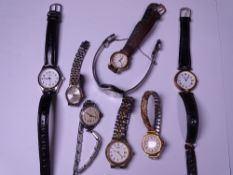 LADY'S WATCHES - a parcel of eight mechanical and Quartz wristwatches including Sekonda, Avia,