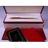 CARTIER MUST DE CARTIER TRINITY 3 ORS MECHANICAL PENCIL - Vintage 1990s Textured Gold Plated with