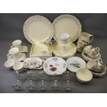 BABYCHAM DRINKING GLASSES, Dainty Lady teaware, reticulated creamware and other china and glass