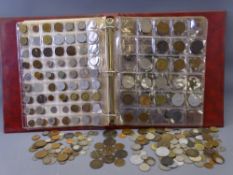 VINTAGE & LATER BRITISH/OVERSEAS COIN COLLECTION - a sleeved folder and loose quantity including