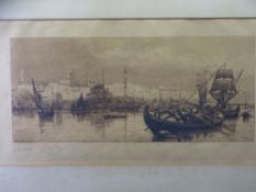 TRISTRAM ELLIS artist's proof print No 20 - Constantinople, signed in pencil, 29 x 54cms