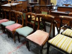 ASSORTED DINING ROOM CHAIRS including two Thames Valley Windsor chairs, Regency-style chairs ETC (