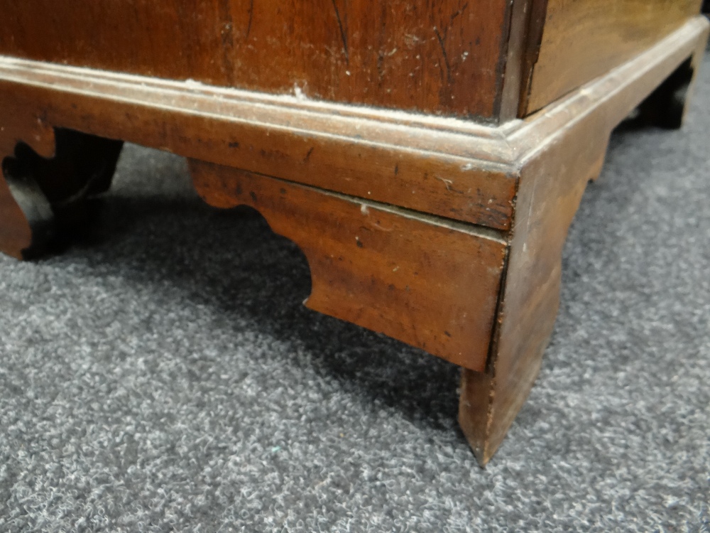 18TH CENTURY MAHOGANY BACHELORS CHEST, fitted four graduated long drawers and brushing slide, - Image 4 of 23