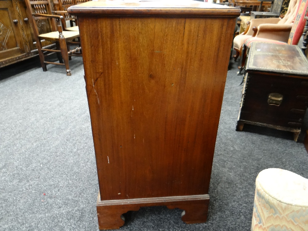 18TH CENTURY MAHOGANY BACHELORS CHEST, fitted four graduated long drawers and brushing slide, - Image 3 of 23