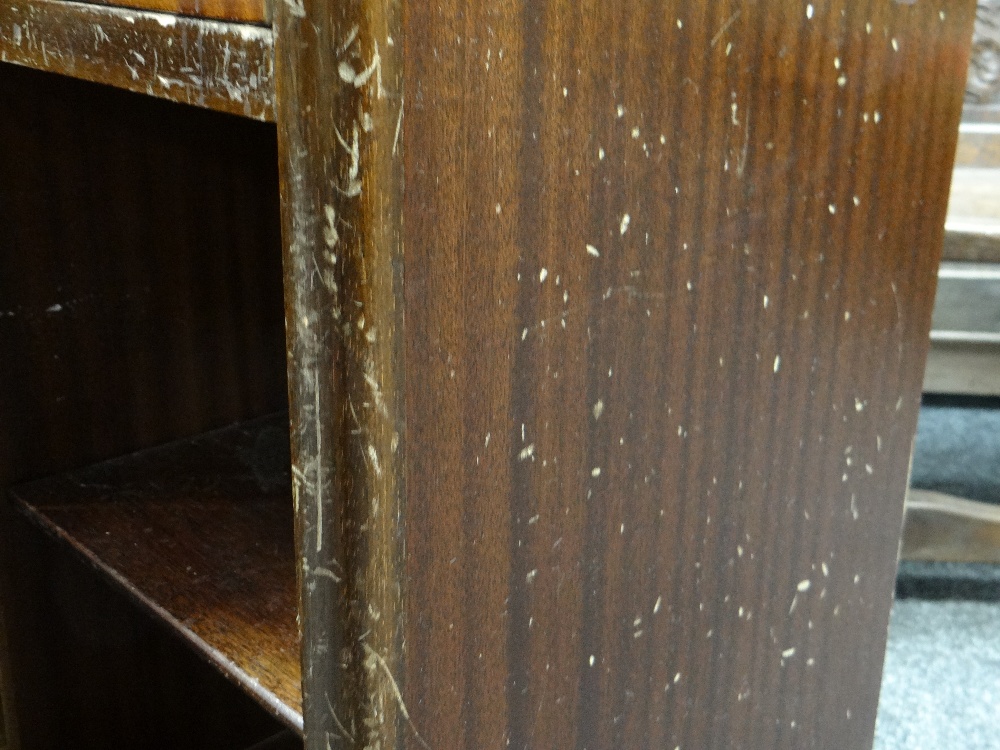 PAIR OF REPRODUCTION MAHOGANY MARQUETRY BEDSIDE TABLES, with satinwood crossbanded drawers and - Image 8 of 16