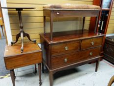 ASSORTED OCCASIONAL FURNITURE, comprising 19th Century drop flap table, Edwardian tulipwood