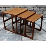 G-PLAN 'QUADRILLE' NEST OF THREE TEAK OCCASIONAL TABLES, designed by Robert Bennett (3)