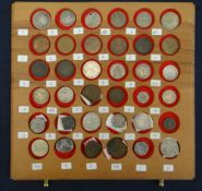 ASSORTED COLLECTABLE WORLD COINS comprising 1879 Spain 2 pesetas, 1869 Spain Provisional