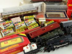 ASSORTED VINTAGE MODEL RAILWAY ITEMS including Fleischmann, Tri-ang, Merit, Hornby, Faller, Airfix