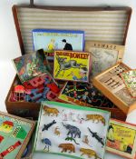 ASSORTED VINTAGE TOYS comprising boxed Glevum Games 'Flexifun', boxed Glevum Series 'The Popular