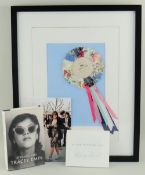 INTERESTING PARCEL OF ITEMS RELATING TO TRACEY EMIN comprising framed & glazed Paris Longchamp