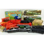ASSORTED VINTAGE MODEL RAILWAY & TOYS comprising selections of boxed Tri-ang track and