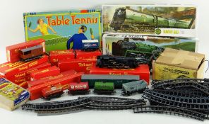 ASSORTED VINTAGE MODEL RAILWAY & TOYS comprising selections of boxed Tri-ang track and