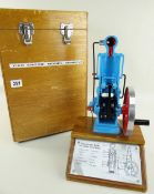 CAR ENGINE DEMONSTRATION MODEL 2-STROKE DIESEL ENGINE with travel box