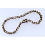 9CT GOLD DIAMOND SET BRACELET, 20cms long, 15.6gms Condition Report: No stones appear missing.