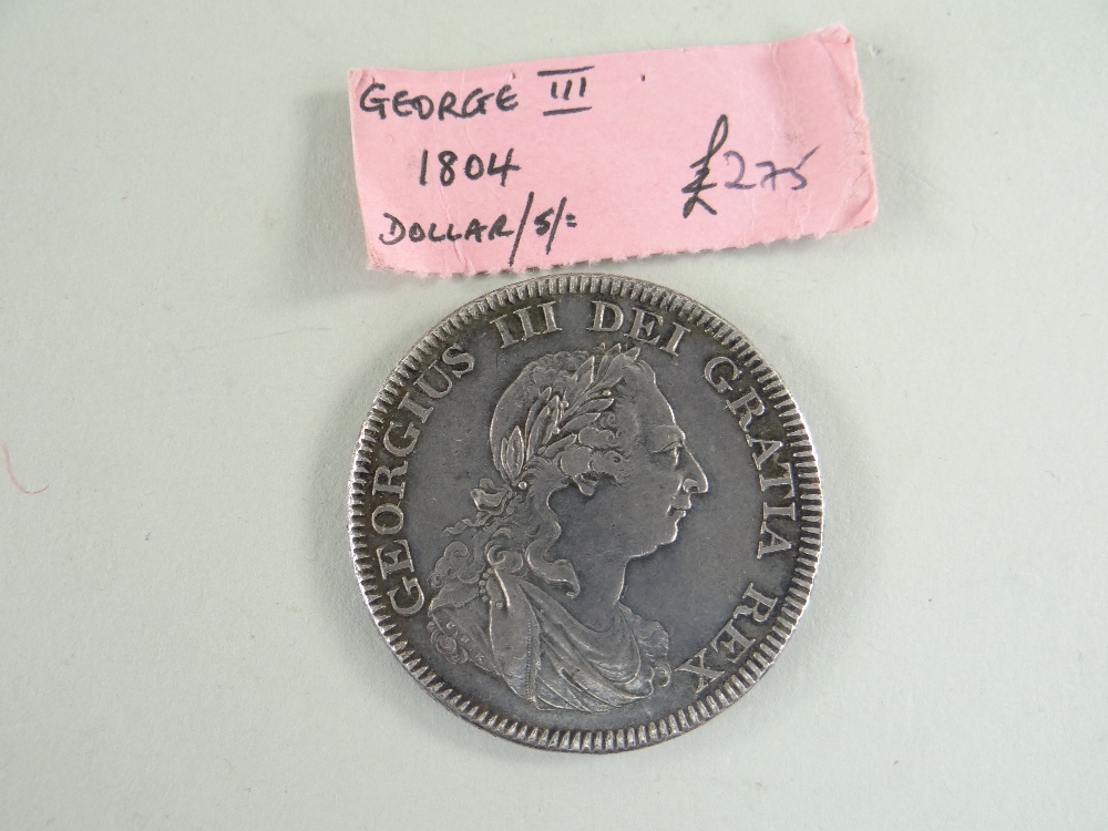 ASSORTED COLLECTABLE PREDOMINANTLY BRITISH COINS comprising 1672 Charles II crown, 1690 James II gun - Image 5 of 8