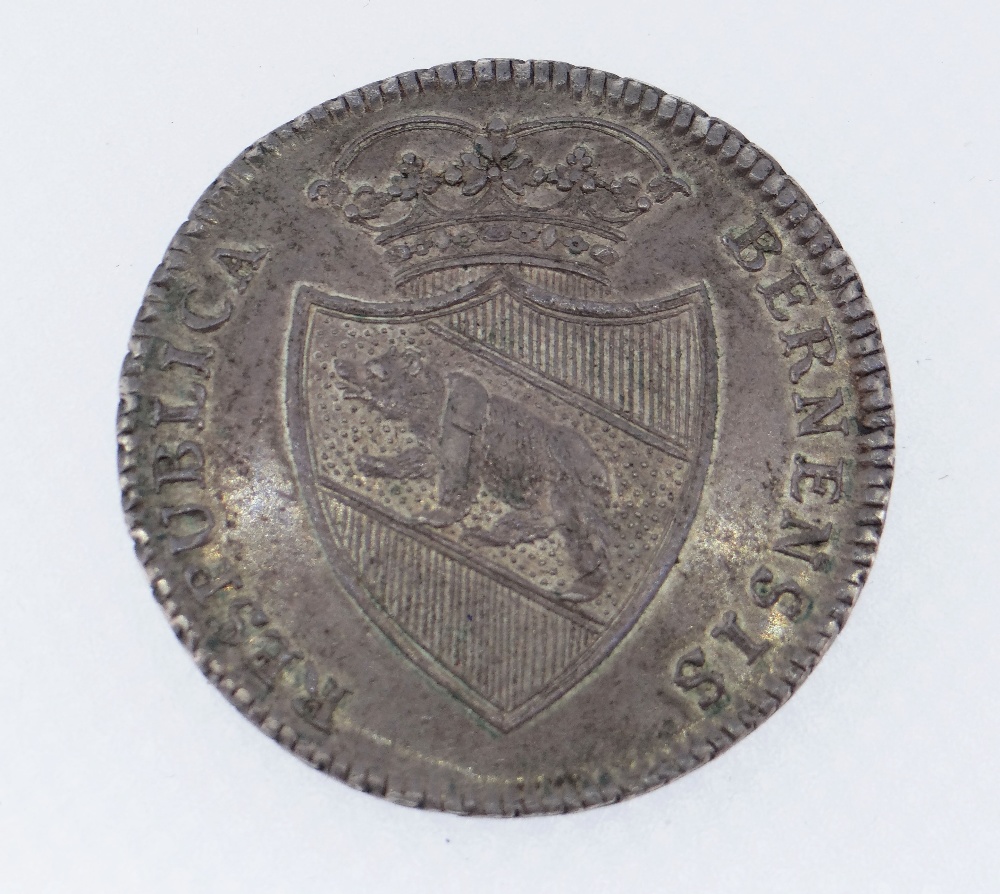 WORLD COIN, Switzerland, Berne, Thaler, 1795, crowned arms, rev. standing knight, 29.3gms - Image 2 of 2