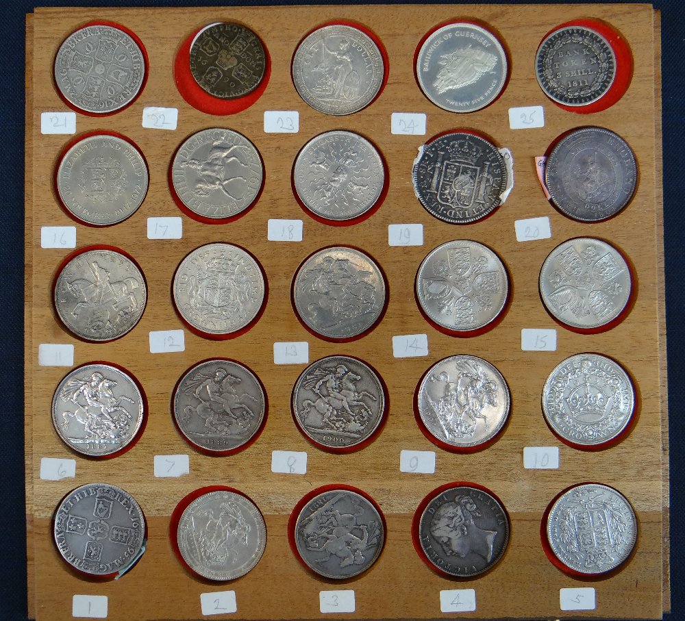 ASSORTED COLLECTABLE PREDOMINANTLY BRITISH COINS comprising 1672 Charles II crown, 1690 James II gun