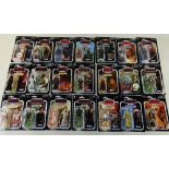 COLLECTION OF HASBRO STAR WARS CARDED 3 3/4 INCH FIGURES from Revenge of the Jedi, Force Awakens,