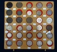 ASSORTED COLLECTABLE WORLD COINS comprising 1813 / 1839 Isle of Man coins, 1915 France 2 francs,