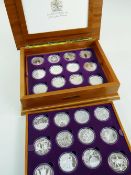 QUEEN ELIZABETH II GOLDEN JUBILEE PROOF COIN COLLECTION, silver with Queen's portrait highlighted in