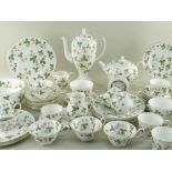 COLLECTION OF WEDGWOOD BONE CHINA 'WILD STRAWBERRY' PATTERN BREAKFAST WARES including teapot, coffee