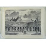 EDWARD ARDIZZONE C.B.E., R.A. (1900-1979) limited edition (95/100) lithograph - Charterhouse