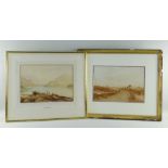 ANTHONY VANDYKE COPLEY FIELDING (1788-1855) watercolours - On Lake Windermere; signed and dated