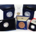 ASSORTED SILVER MILITARY COMMEMORATIVE COINS & MEDALS comprising The 65th Anniversary of the D-Day