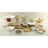 COLLECTION OF MODERN CAVERSWALL & ABBEYDALE BONE CHINA, including bowls, boxes, vase, coasters, jug,