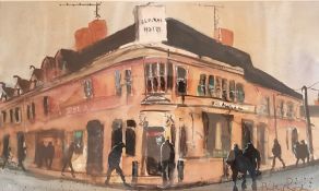 PHILIP ROSS watercolour - Albany Hotel, 78 x 61cms