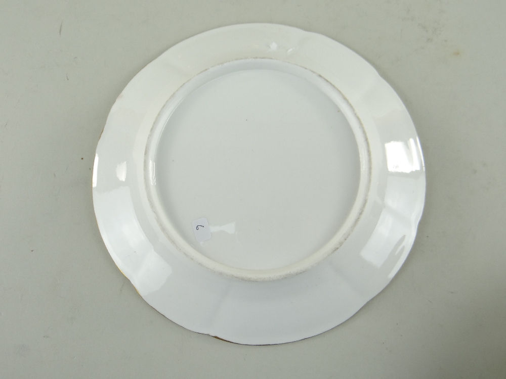 A MATCHING SET OF SIX SWANSEA PORCELAIN CRUCIFORM CIRCULAR DISHES painted with regularly spaced - Image 12 of 29