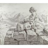 EVAN CHARLTON artist's proof print - entitled 'The Archaeologist', signed and dated 1977, 48 x 54cms