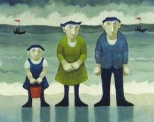 MURIEL DELAHAYE artist's proof colour print - 'The Visitors', signed in pencil, 39.5 x 50cms