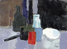 ANDREW HENDERSON oil on board - still-life, signed, 19 x 24cms Provenance: private collection,