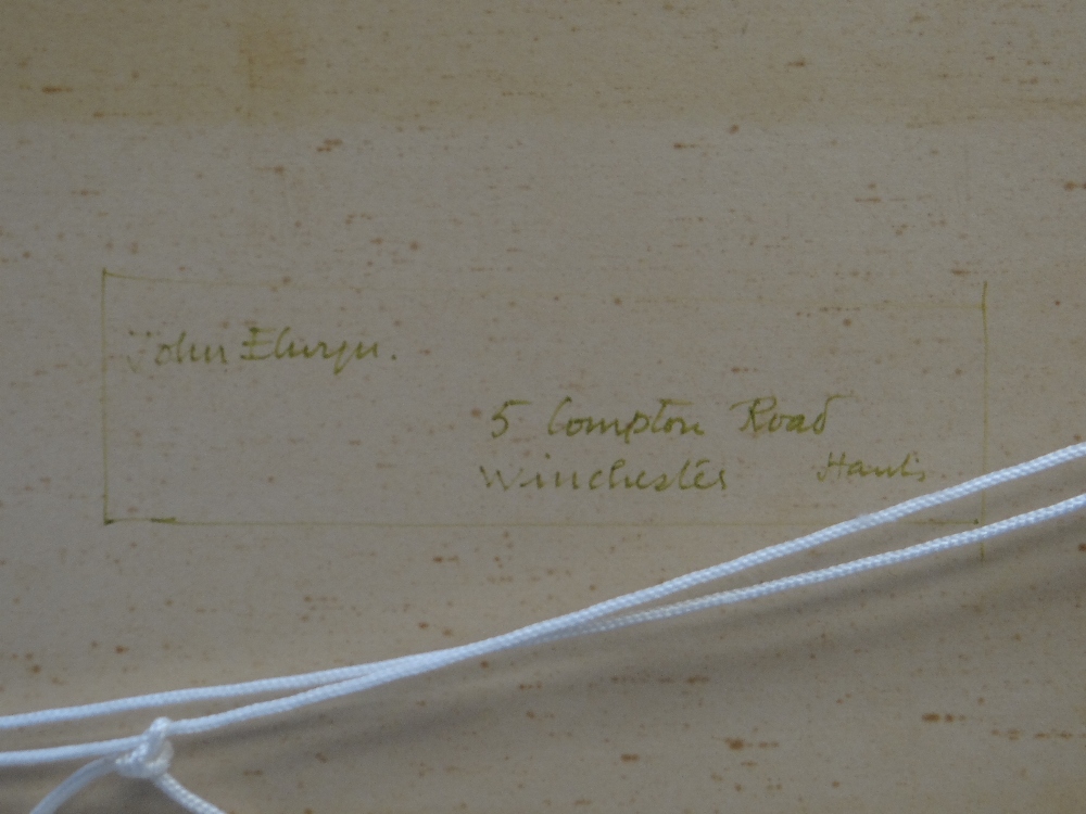 JOHN ELWYN gouache - landscape, inscribed verso in artist's handwriting 'Fernhill No. 8 - All the - Image 5 of 5