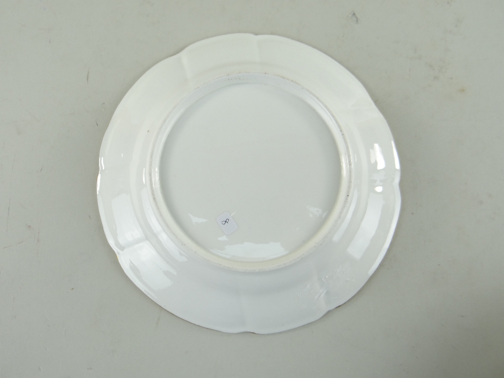 A MATCHING SET OF SIX SWANSEA PORCELAIN CRUCIFORM CIRCULAR DISHES painted with regularly spaced - Image 8 of 29