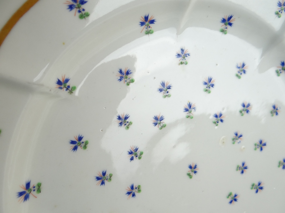 A MATCHING SET OF SIX SWANSEA PORCELAIN CRUCIFORM CIRCULAR DISHES painted with regularly spaced - Image 24 of 29