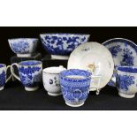 A GROUP OF VARIOUS EARLY SWANSEA CAMBRIAN / GLAMORGAN POTTERY TEAWARE comprising matching cup,