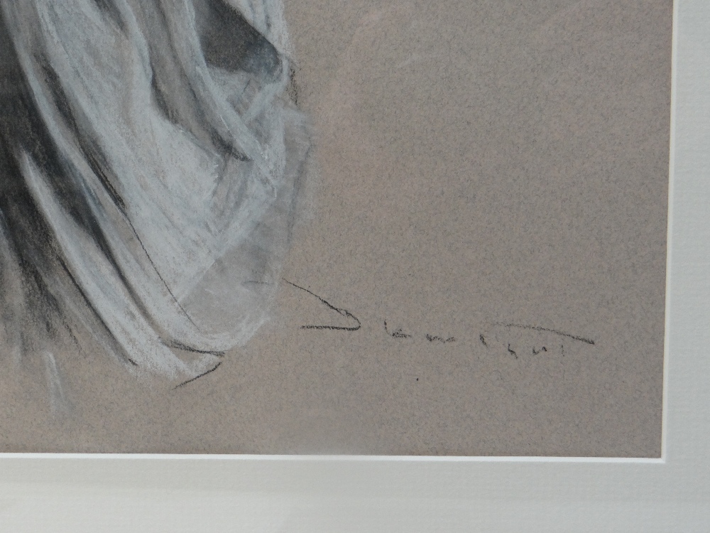 DAVID KNIGHT pastel - entitled verso 'Study 5', signed, 53 x 31.5cms Provenance: private collection, - Image 3 of 3