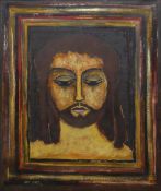 JACK JONES oil on canvas - head of Christ, signed and dated 1990, 60 x 50cms Provenance: private