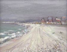 DAVID LLOYD GRIFFITH oil on board - Abergele beach, signed verso, 28 x 34cms Provenance: private