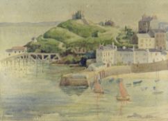 DOROTHY MORSE BROWN (1900-1955) watercolour - Tenby harbour, signed 27 x 37cms Provenance: by