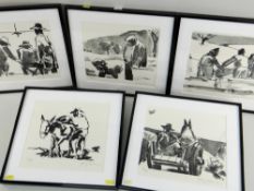 JOSEF HERMAN OBE RA a rare series of five limited edition (21/25) prints - each depicting