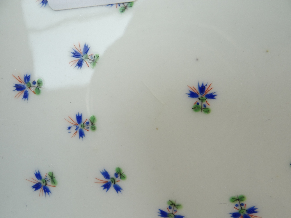 A MATCHING SET OF SIX SWANSEA PORCELAIN CRUCIFORM CIRCULAR DISHES painted with regularly spaced - Image 27 of 29