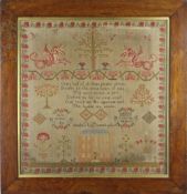 LARGE WILLIAM IV NEEDLEWORK SAMPLER, by Anne Wilson aged 16, daughter of John and Hannah Wilson,