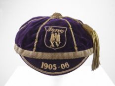 A SURREY COUNTY RUGBY FOOTBALL UNION XV CAP AWARDED TO JOHN GUY GILBERNE BIRKETT (1884-1967) IN