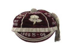 AN IMPORTANT & IMMACULATE ENGLAND RUGBY UNION CAP AWARDED TO JOHN GUY GILBERNE BIRKETT (1884-1967)